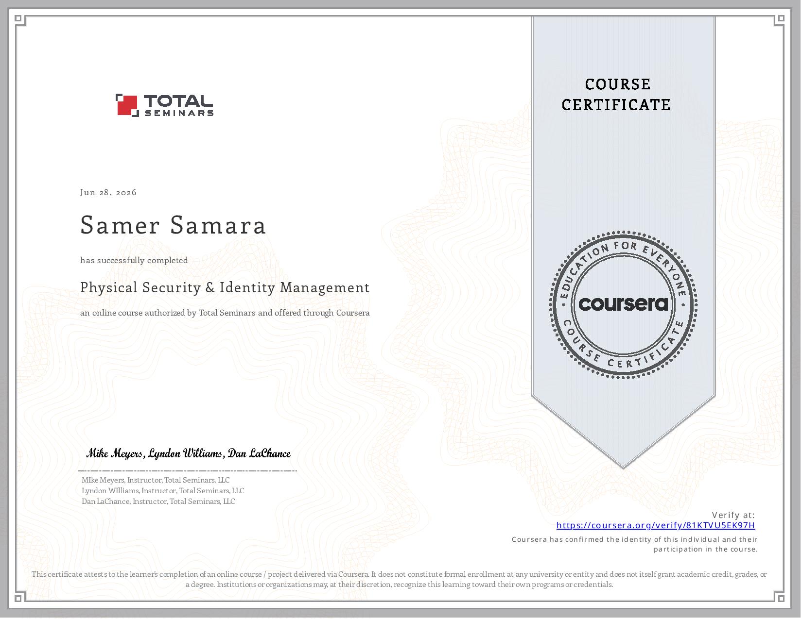 Certificate 7